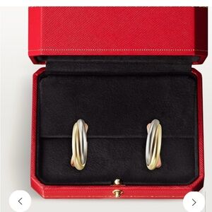 CARTIER TRINITY MINI HOOP EARRINGS